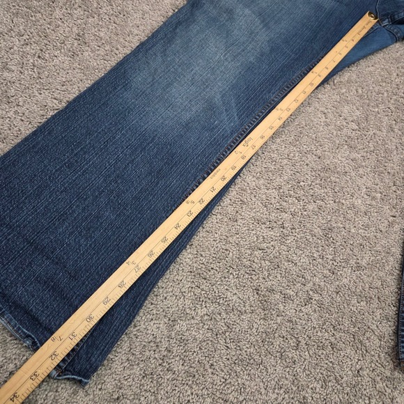 Vintage Apple Bottoms Jeans Womens 21 22 Embroidered Back Pocket Y2K Bootcut - Picture 15 of 16